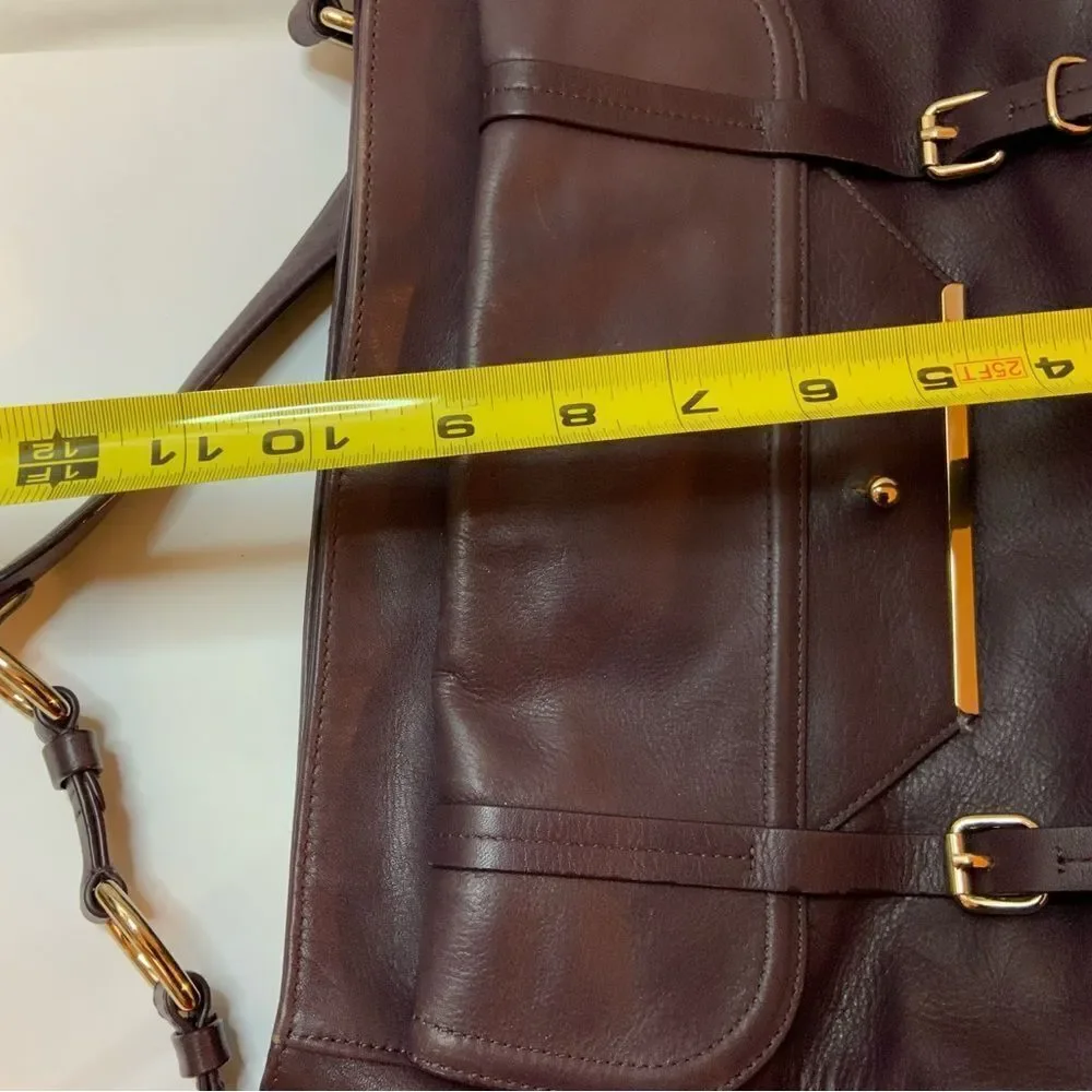 TRE VERO Purple Leather  Hobo Handbag Purse Bag-VERY NICE